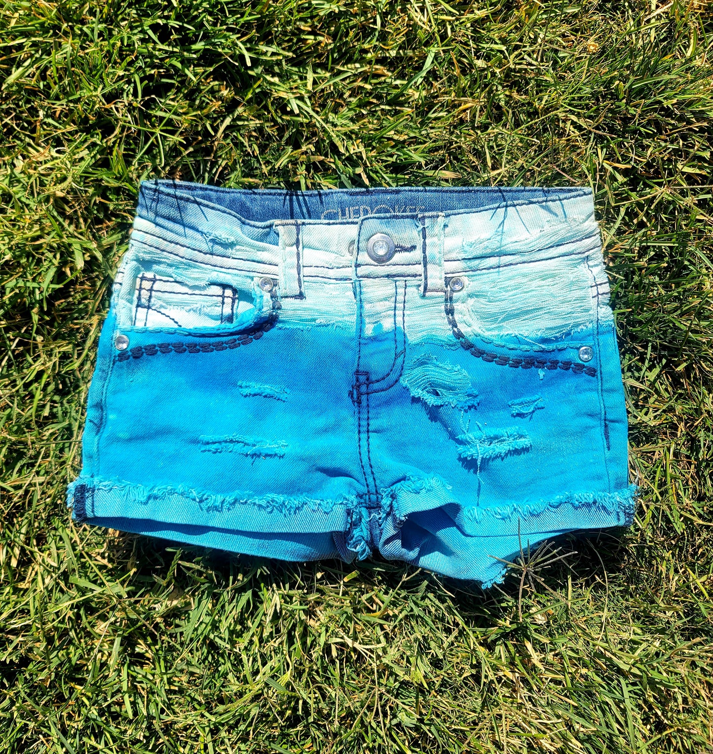 XS/TP Cherokee Brand turquoise dyed shorts