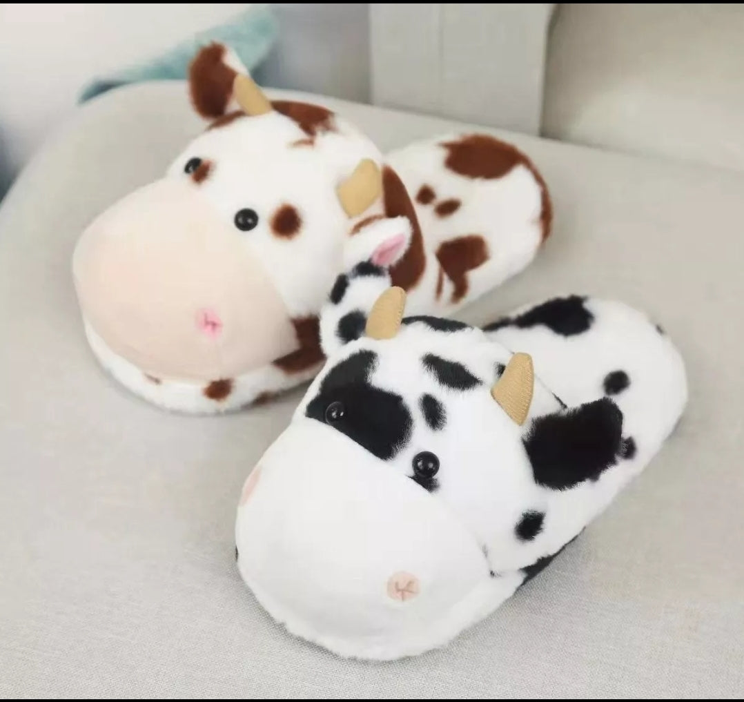 Cow slippers